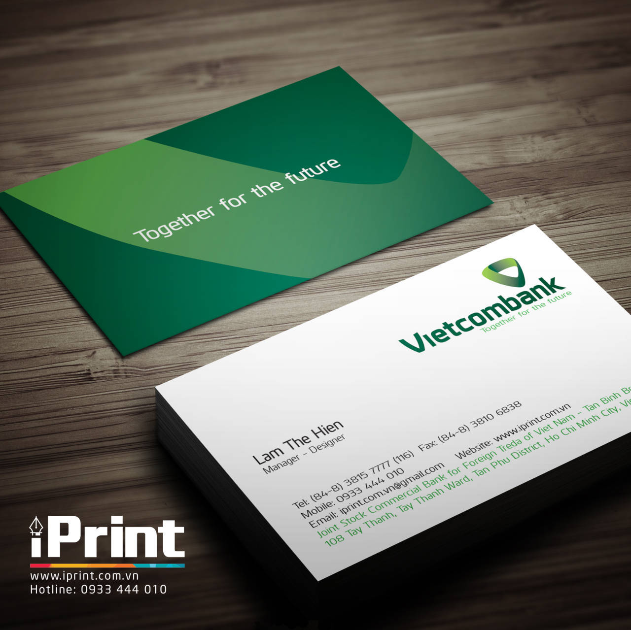 Name card ngân hàng Vietcombank